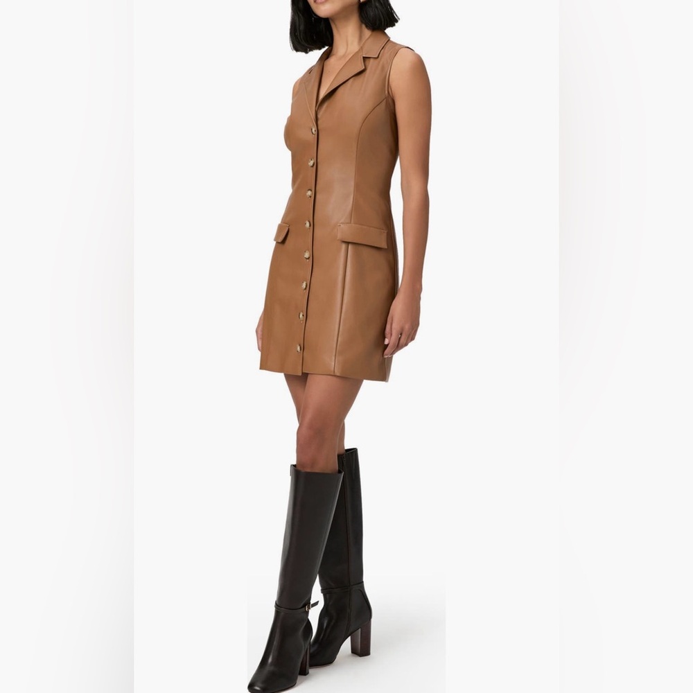 PAIGE graciella faux leather dress